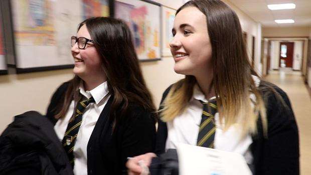 Two school pupils