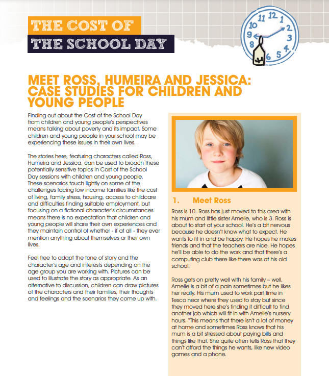 COSD example toolkit page for activities page